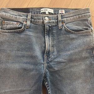 Re/Done Mid Rise Stretch Flare Jeans